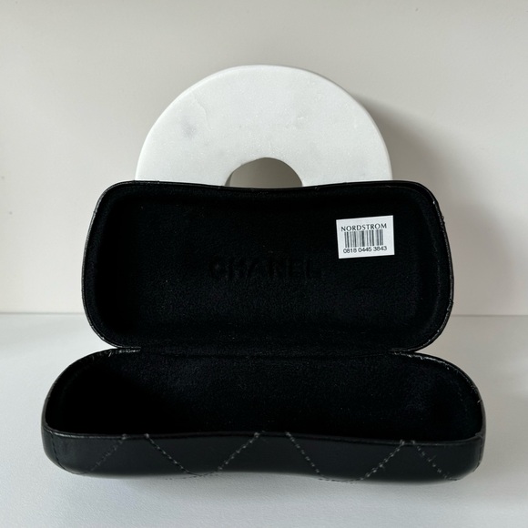 CHANEL | Round Cat Eye Sunglasses | Brown Tortoiseshell with Pearl Accents - Picture 8 of 14